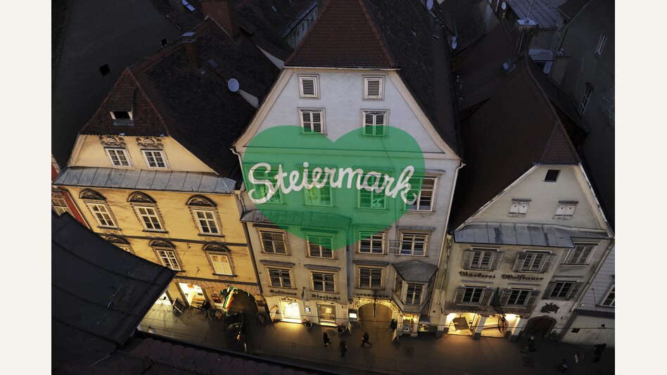 Sackstraße in Graz von oben | © STG | Gery Wolf