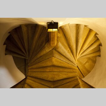 Gotische Doppelwendeltreppe in der Grazer Burg | © STG | Stefanie Teutsch
