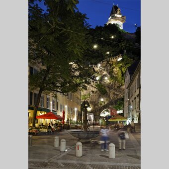 Schloßbergplatz mit Uhrturm | © STG | Atelier Jungwirth I Bernhard Bergmann