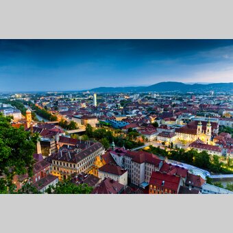 Dachlandschaft von Graz | © Graz Tourismus | Werner Krug