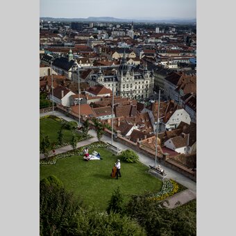 Picknick über den Dächern von Graz | © STG | Tom Lamm