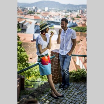 Pause beim Erklimmen des Schlossbergs in Graz | © STG | Tom Lamm