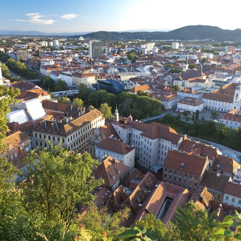 Blick vom Grazer Schlossberg | © STG | Harry Schiffer