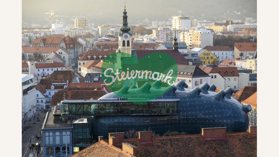 Graz mit Kunsthaus | © STG | Harry Schiffer