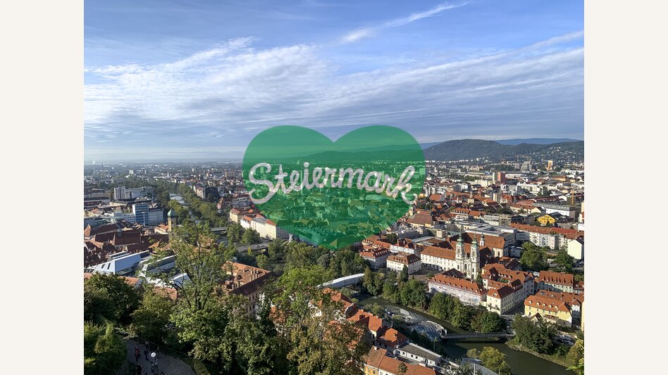 Blick auf Graz vom Schlossberg | © STG | Sarah Valda