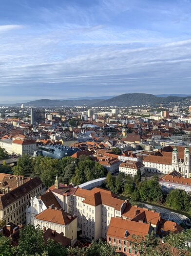 Blick auf Graz vom Schlossberg | © STG | Sarah Valda