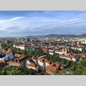 Blick auf Graz vom Schlossberg | © STG | Sarah Valda