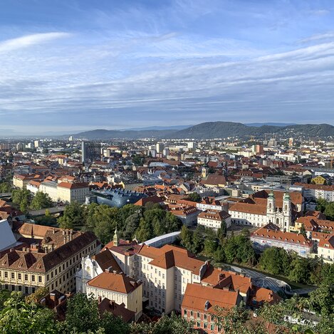 Blick auf Graz vom Schlossberg | © STG | Sarah Valda