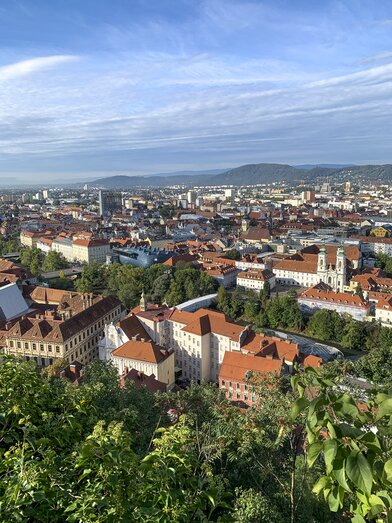 View of Graz from the Schlossberg | © Steiermark Tourismus | Sarah Valda