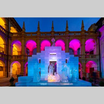 Grazer Eiskrippe im Landhaushof | © Graz Tourismus | Harry Schiffer