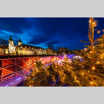 Murinsel im Grazer Advent | © Graz Tourismus | Harry Schiffer