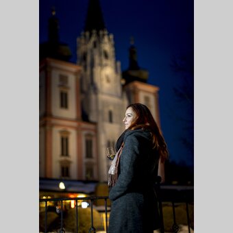 Vor der Basilika Mariazell | © STG | Tom Lamm