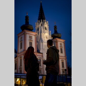 Vor der Basilika Mariazell | © STG | Tom Lamm