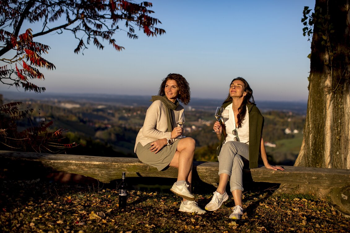 Buschenschank-Einkehr bei der Weinland Steiermark Radtour: Adam am Schererkogl, Gamlitz | © STG | Tom Lamm