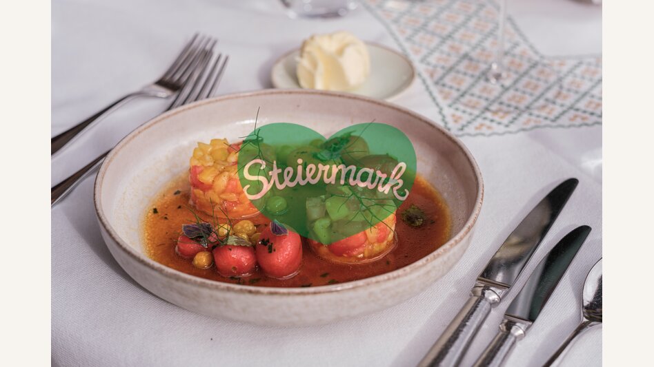 Tomatensuppe beim Steirereck am Pogusch | © STG | Elena Egger