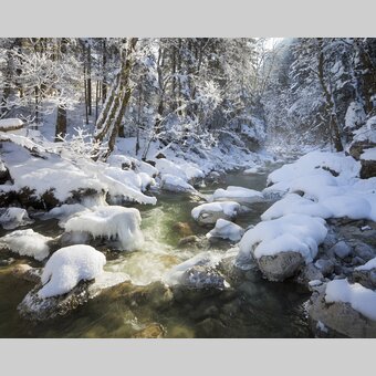 Verschneiter Radmerbach bei Rotmoos | © STG | Rainer Mirau
