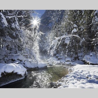 Verschneiter Radmerbach bei Rotmoos | © STG | Rainer Mirau