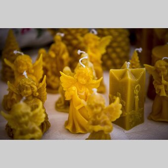 Bienenwachskerzen am Kaiser-Josef-Markt, Graz | © STG | Tom Lamm