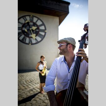 Uhrturm mit Musikern, Graz, Schlossberg | © STG | Tom Lamm