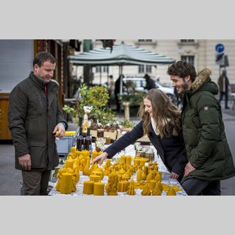 Kaiser-Josef-Markt in der Adventszeit, Graz | © STG | Tom Lamm
