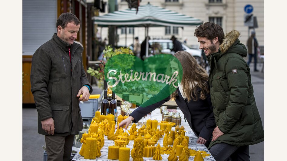 Kaiser-Josef-Markt in der Adventszeit, Graz | © STG | Tom Lamm