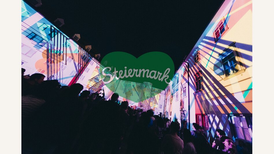 Klanglicht 2018, Graz: Projektion von OchoReSotto in der Grazer Burg  | © Klanglicht  | Marija Kanizaj