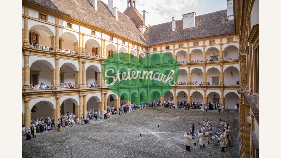 styriarte im Schloss(-innenhof) Eggenberg, UNESCO Welterbe | © Styriarte | Werner Kmetitsch