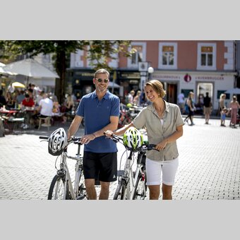 Radfahrer in Graz am Südtirolerplatz | © STG | Tom Lamm