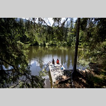 Am Podolerteich im Naturpark Zirbitzkogel-Grebenzen | © STG | Tom Lamm