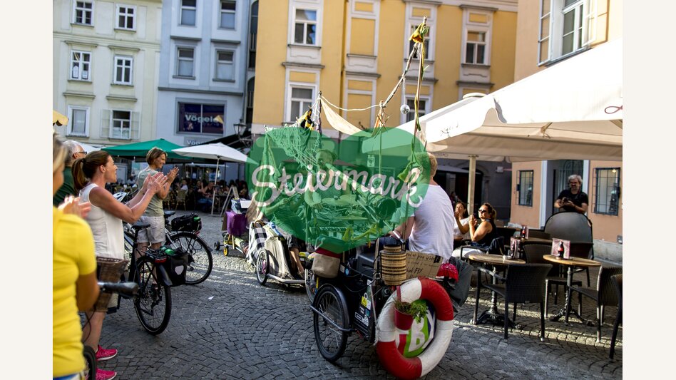In Graz am Franziskanerplatz | © STG | Tom Lamm