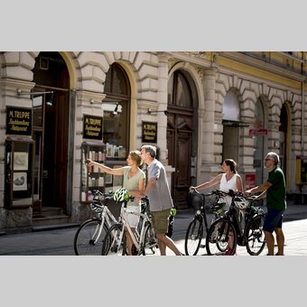 Radfahrer in der Stubenberggasse in Graz | © STG | Tom Lamm