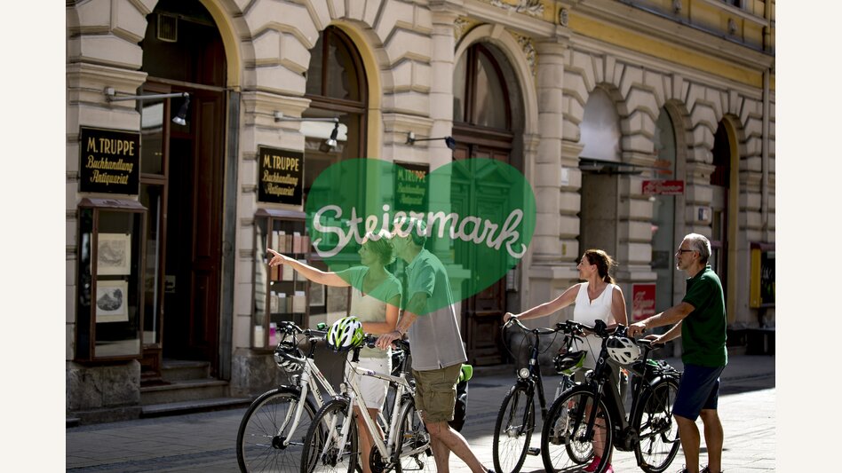 Radfahrer in der Stubenberggasse in Graz | © STG | Tom Lamm