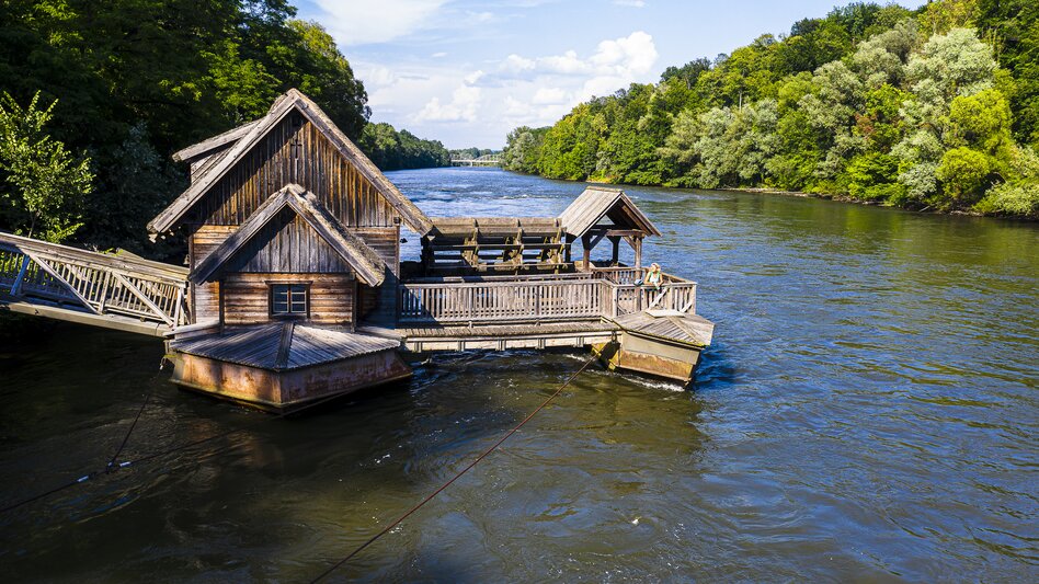 At the Mur cycling path: at the ship mill in Mureck | © Steiermark Tourismus | pixelmaker.at