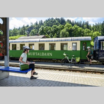 Die Murtalbahn als Begleiter des Murradweges | © STG | pixelmaker.at