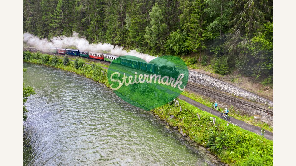 Murtalbahn trifft Murradweg | © STG | pixelmaker.at