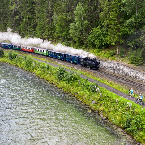 Murtalbahn trifft Murradweg | © STG | pixelmaker.at