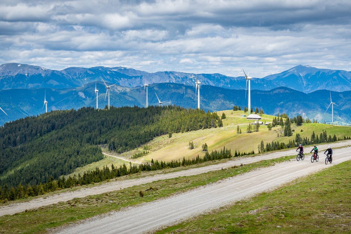 Unterwegs im Wind & Bike Park Pretul | © STG | Jesse Streibl