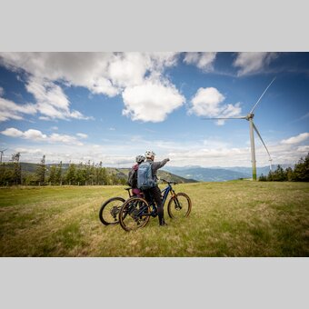 Unterwegs im Wind & Bike Park Pretul | © STG | Jesse Streibl