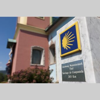 Startpunkt Weststeirischer Jakobsweg in Thal | © STG | Harry Schiffer | ETZ-Pilgrimage Europe SI-AT