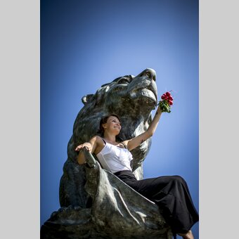 Hackher-Löwe am Grazer Schloßberg | © STG | Tom Lamm