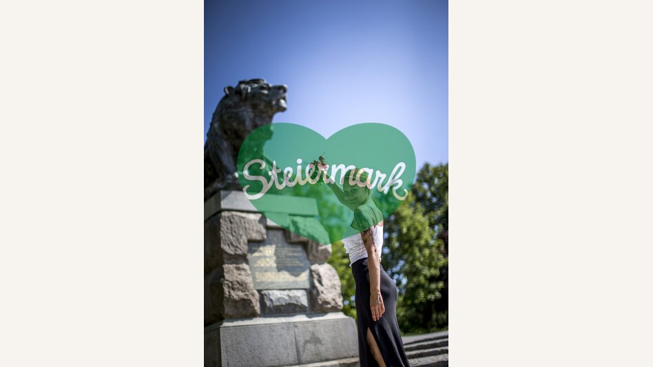 Hackher-Löwe am Grazer Schloßberg | © STG | Tom Lamm