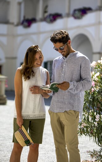 Im Schlosshof von Schloss Herberstein | © STG | Tom Lamm
