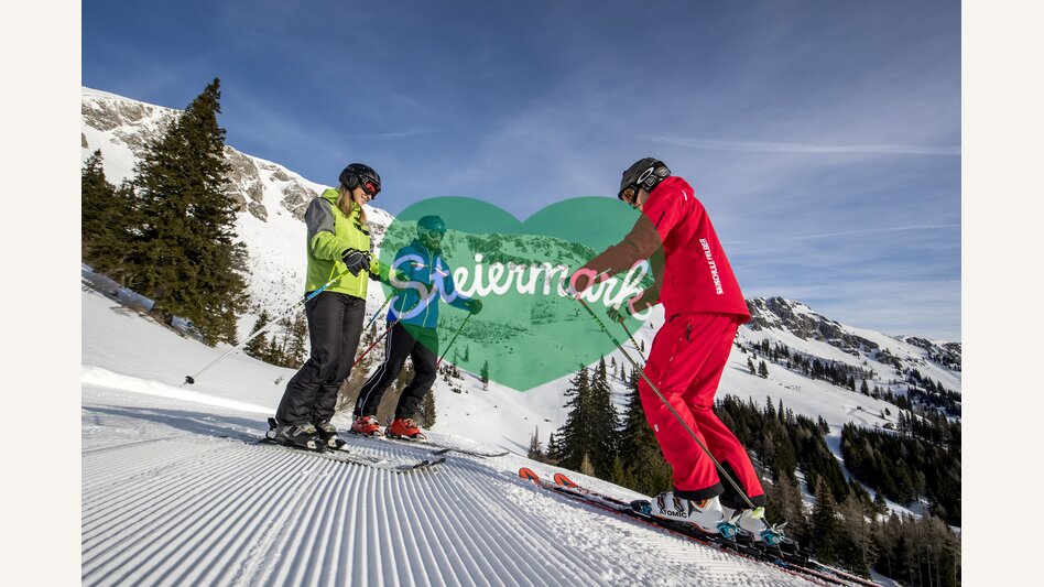 Skifahren lernen mit Skilehrer auf der Brunnalm-Hohe Veitsch | © STG | Tom Lamm