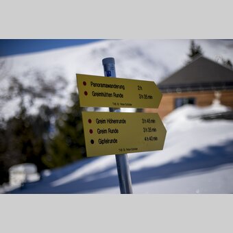 Der Greim: beliebter Wander- und Skitourenberg | © STG | Tom Lamm