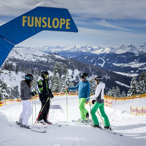 Skifahrer-Jugend auf der Fun Slope am Hauser Kaibling | © STG | Tom Lamm