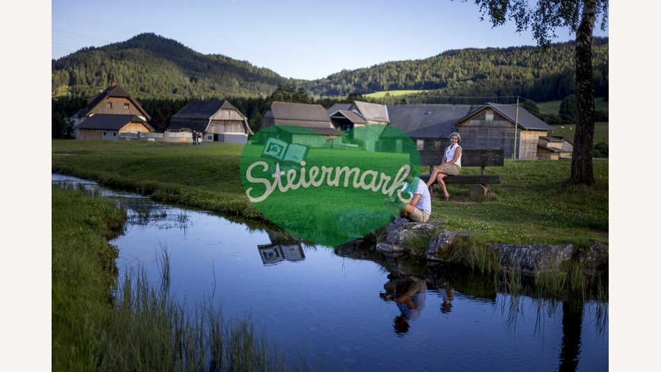 Bei der Zeutschacher Ursprungsquelle | © STG | Tom Lamm