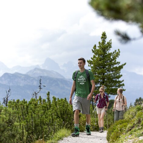 Wanderer am Stoderzinken auf dem Weg zum Friedenskircherl | © STG | Tom Lamm