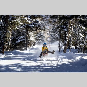 Rodeln bei der Tonnerhütte in Mühlen | © STG | Tom Lamm