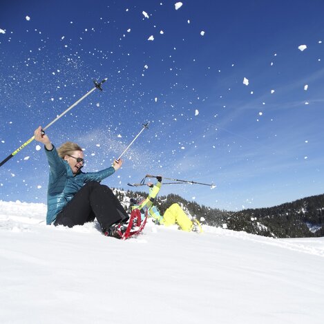 Schneeschuhwandern mit Purzelbaum | © WEGES | Weges