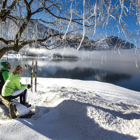 Langläufer-Pause am Grundlsee | © STG | Tom Lamm